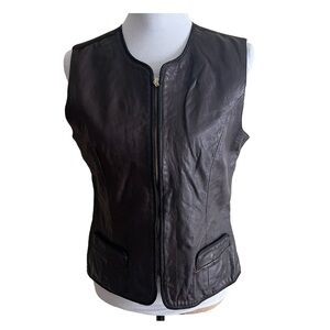 Margaret Godfrey | Brown Leather Vest